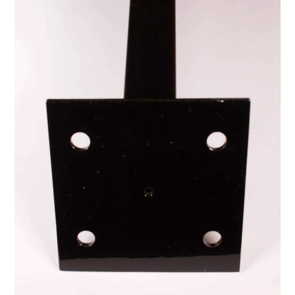 GHOST CONTROLS Black Powder-Coated Aluminum Outdoor Mounting Pedestal for Automatic Gate Opener Keypads