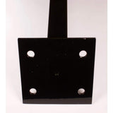 GHOST CONTROLS Black Powder-Coated Aluminum Outdoor Mounting Pedestal for Automatic Gate Opener Keypads