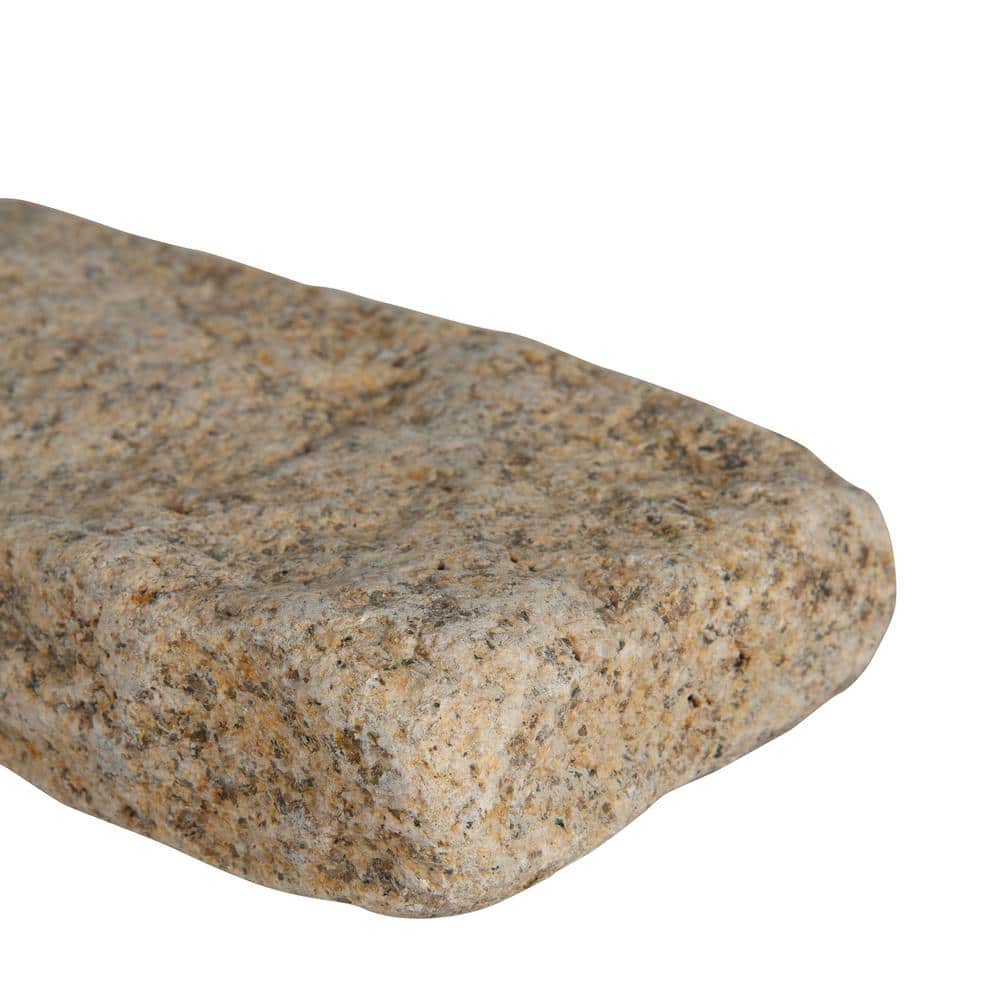 MSI Giallo Fantasia 4 in. x 8 in. Tumbled Granite Cobbles, 450 Pieces per Pallet