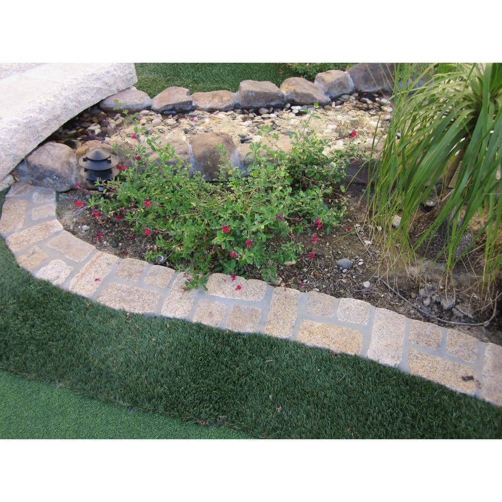 MSI Giallo Fantasia 4 in. x 8 in. Tumbled Granite Cobbles, 450 Pieces per Pallet