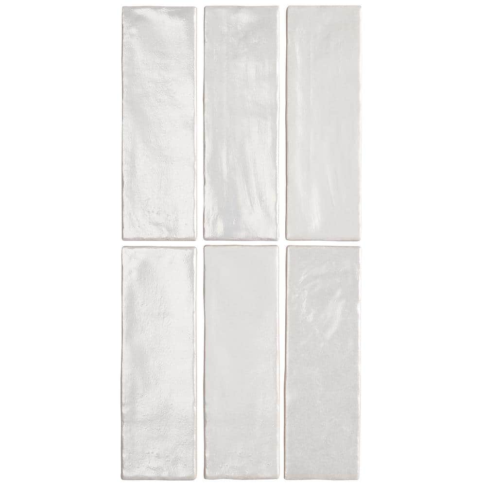 Ivy Hill Tile Amagansett White 2 in. x 8 in. 9 mm Satin Ceramic Wall Tile (5.38 sq. ft. / box)