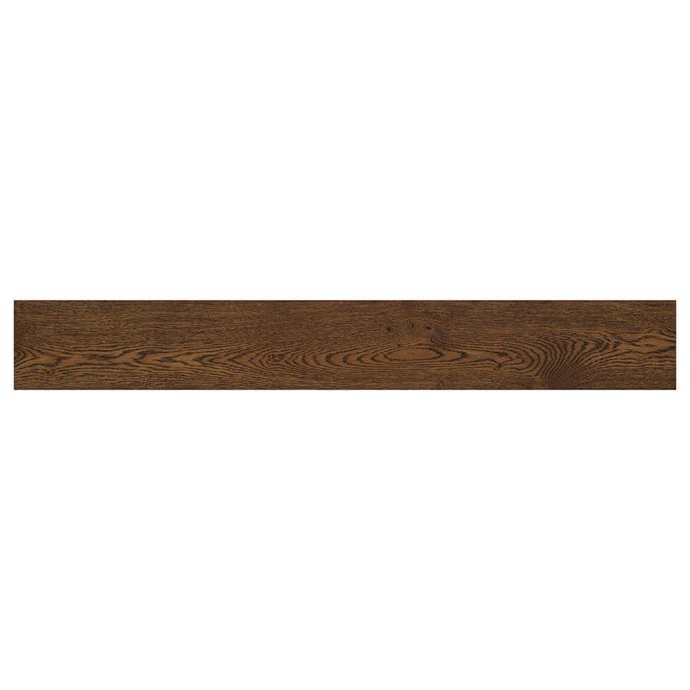 Sure+ Gingerbread Oak White Oak 1/4 in. T x 6.5 in. W Click Lock Wire Brushed Engineered Hardwood Flooring (21.7 sq.ft./case)