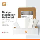 Daltile Glacier 12 in. x 12 in. White Glazed Ceramic Floor and Wall Tile Sample