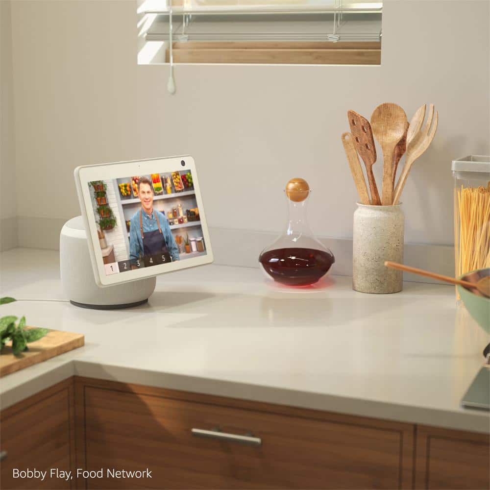 Amazon Echo Show 10 (3rd Gen) HD Smart Display with Motion and Alexa in Glacier White