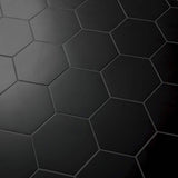 MSI Glassel Nero Hexagon 9 in. x 10 in. Matte Porcelain Stone-Look Floor and Wall Tile (6.89 sq. ft./Case)