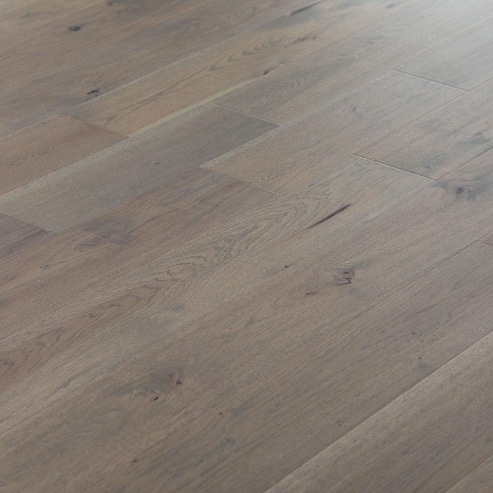NATU Glazed Brushed Hickory 3/8 in. T x 7.5 in. W Click Lock Wire Brushed Engineered Hardwood Flooring (19.4 sq.ft./case)