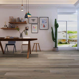 NATU Glazed Brushed Hickory 3/8 in. T x 7.5 in. W Click Lock Wire Brushed Engineered Hardwood Flooring (19.4 sq.ft./case)