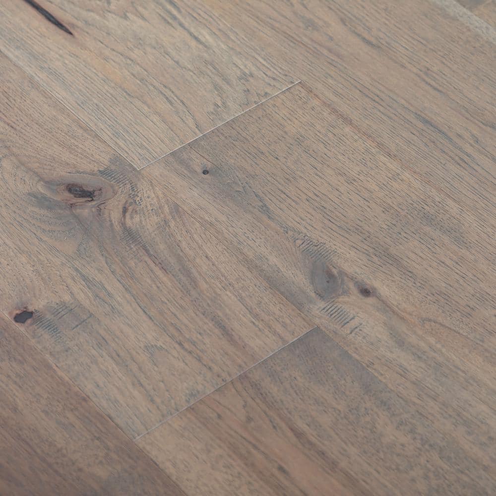 NATU Glazed Brushed Hickory 3/8 in. T x 7.5 in. W Click Lock Wire Brushed Engineered Hardwood Flooring (19.4 sq.ft./case)