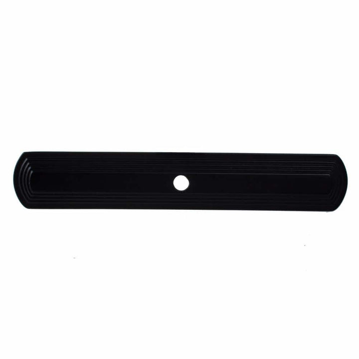 GlideRite 6 in. Antique Brass Narrow Rounded Rectangle Cabinet Knob Backplates (10-Pack)