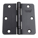 GlideRite 3-1/2 in. Oil Rubbed Bronze Steel Ball-Bearing Door Hinges, 1/4 in. Corner Radius with Screws (24-Pack)