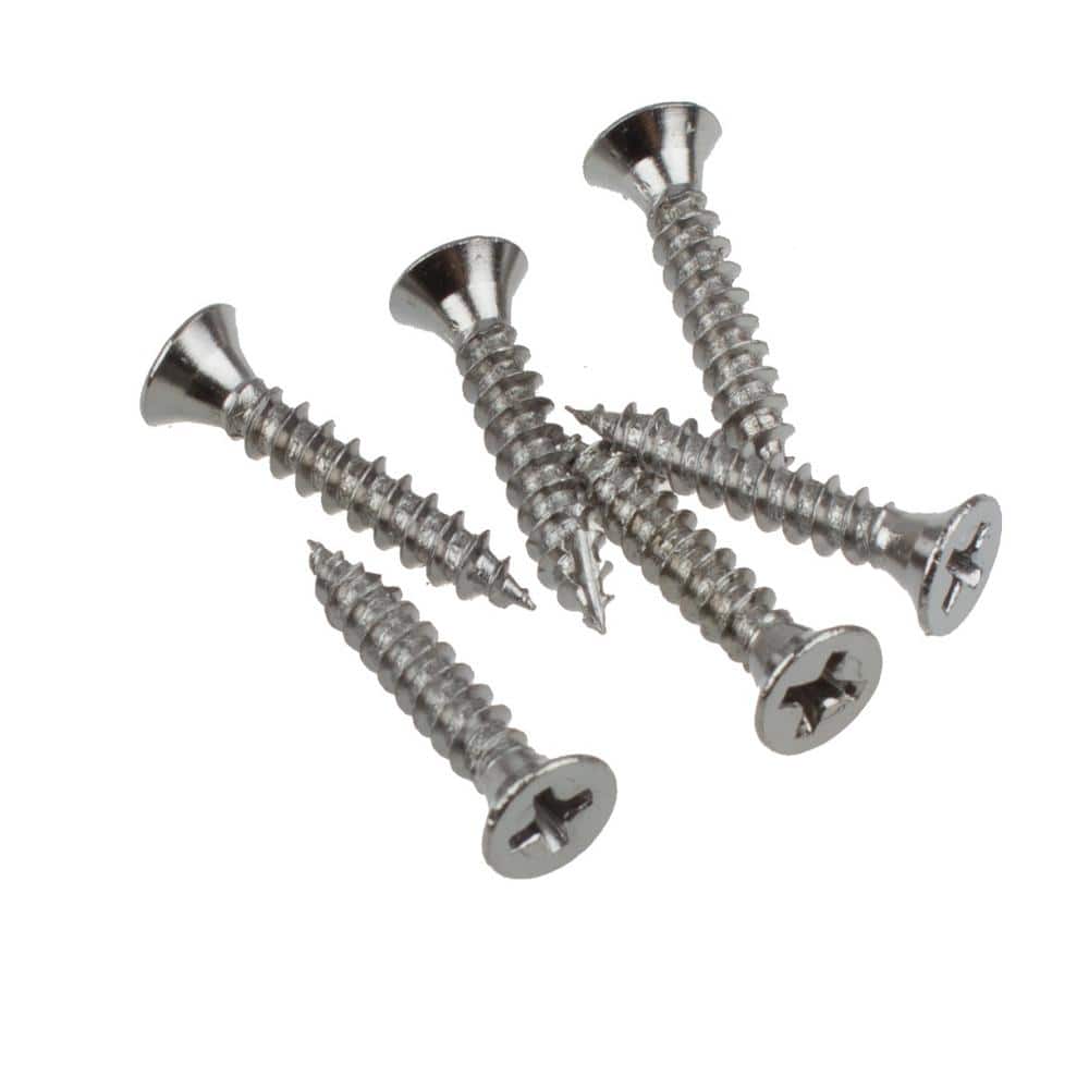 GlideRite 3-1/2 in. Polished Chrome Steel Door Hinge, 1/4 in. Corner Radius, with Screws (12-Pack)