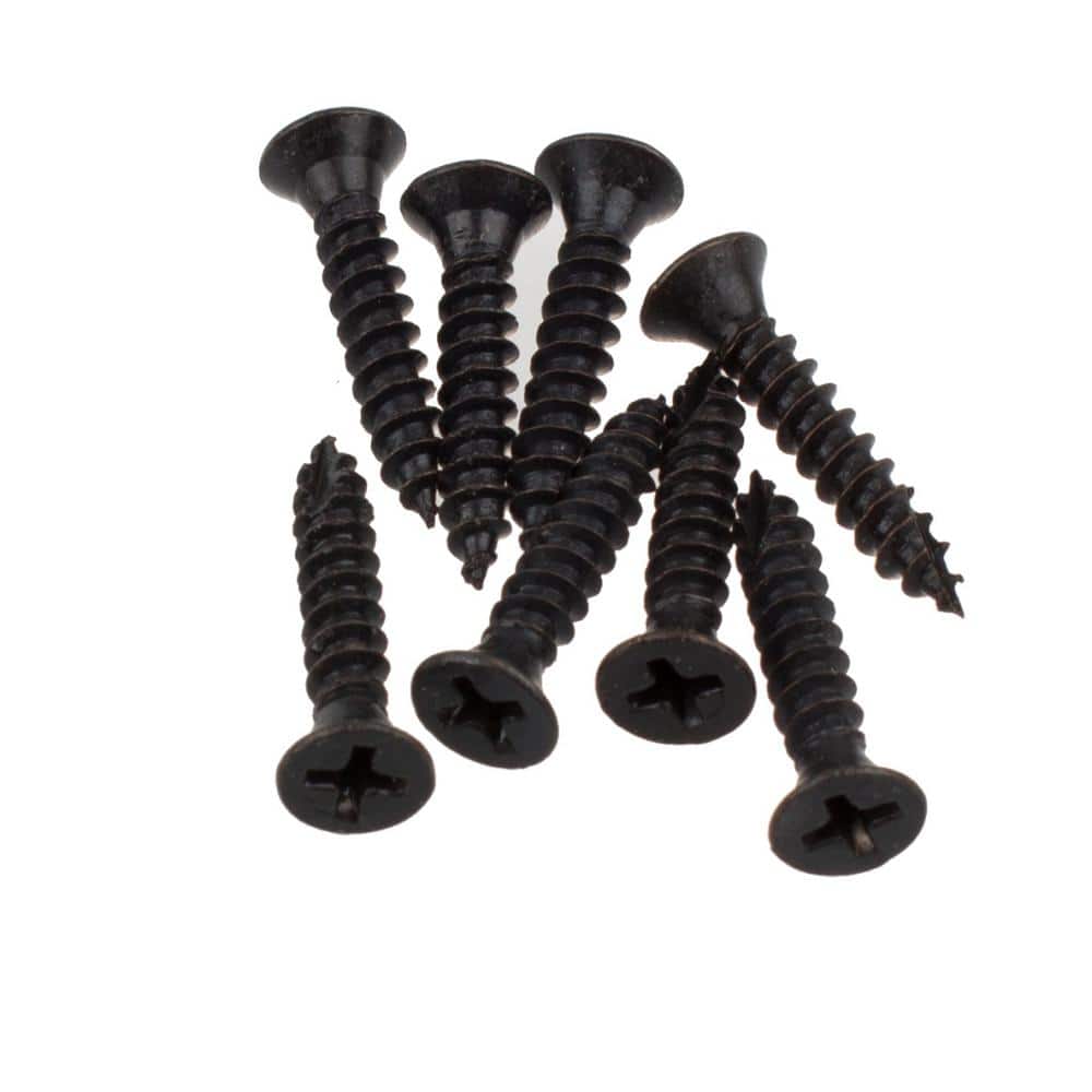 GlideRite 4 in. Oil Rubbed Bronze Steel Ball-Bearing Door Hinge, 5/8 in. Corner Radius with Screws (12-Pack)
