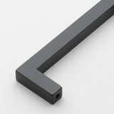 3-3/4 in. Matte Black Solid Square Slim Cabinet Drawer Bar Pulls (10-Pack)
