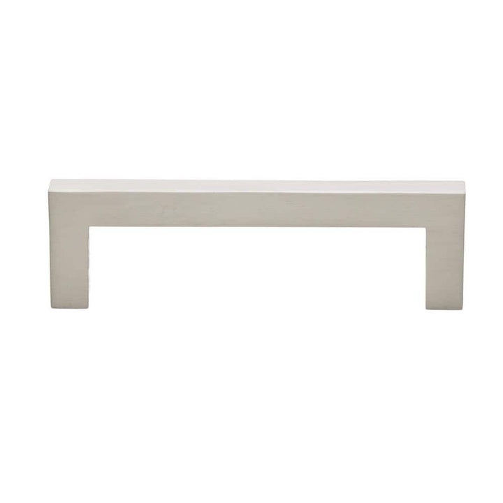 3-3/4 in. Center-to-Center Solid Square Slim Satin Nickel Cabinet Bar Pull (10-Pack) by GlideRite
