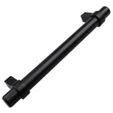 GlideRite 5 in. Matte Black Euro Style Solid Cabinet Drawer Bar Pulls (10-Pack)