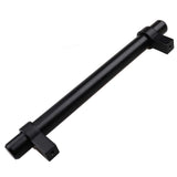 GlideRite 5 in. Matte Black Euro Style Solid Cabinet Drawer Bar Pulls (10-Pack)