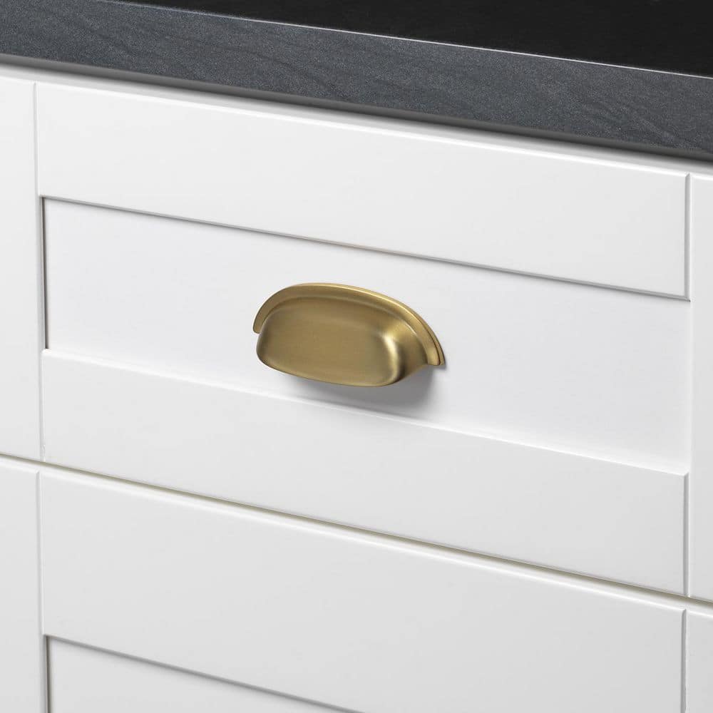 GlideRite 2-1/2 in. Satin Gold Classic Bin Cabinet Pulls (10-Pack)