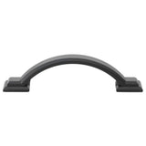 GlideRite 3 in. Matte Black Arched Square Cabinet Pull (10-Pack)