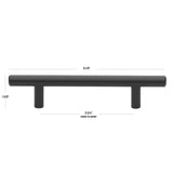 GlideRite 3 in. Matte Black Solid Handle Drawer Bar Pulls (10-Pack)