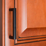 3-3/4 in. Matte Black Solid Square Cabinet Bar Drawer Pulls (10-Pack)