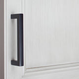 3-3/4 in. Matte Black Solid Square Cabinet Bar Drawer Pulls (10-Pack)
