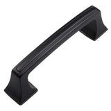 GlideRite 3 in. Matte Black Deco Base Cabinet Drawer Pulls (10-Pack)