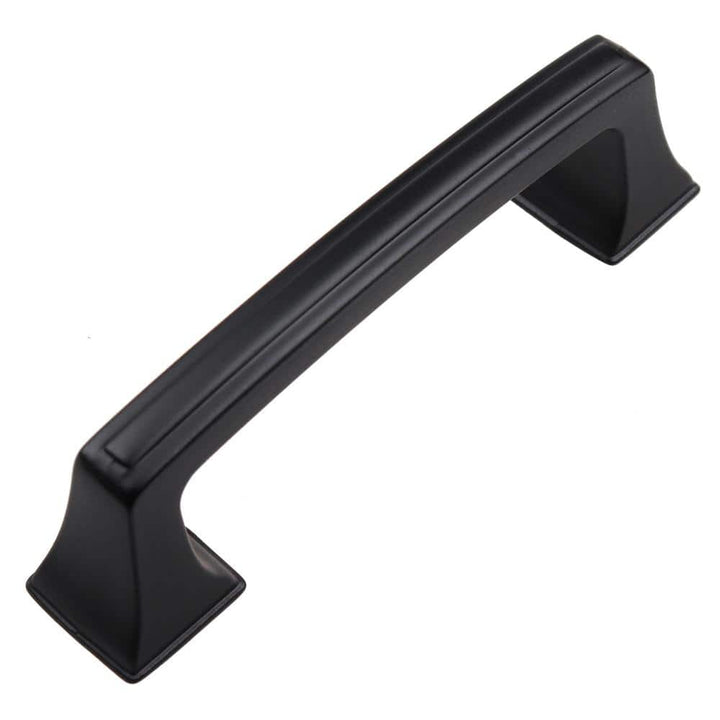 GlideRite 3 in. Matte Black Deco Base Cabinet Drawer Pulls (10-Pack)
