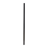 FORTRESS Versai 2 in. x 2 in. x 6 ft. Gloss Black Steel Fence Blank Post