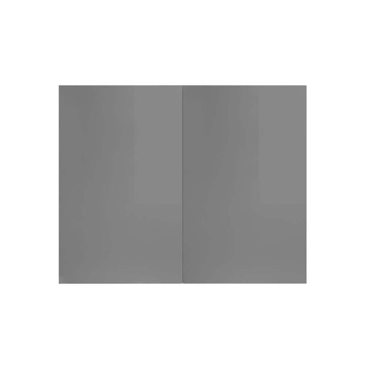 LIFEART CABINETRY Valencia Assembled 24-in. W x 12-in. D x 30-in. H in Gloss Gray Plywood Assembled Wall Kitchen Cabinet