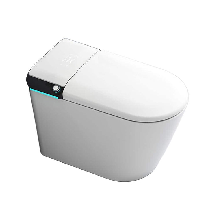 CATALINA 1.28 GPF Smart Bidet Toilet in Gloss White with Heated Seat & Air Dryer