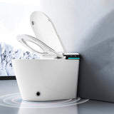 CATALINA 1.28 GPF Smart Bidet Toilet in Gloss White with Heated Seat & Air Dryer