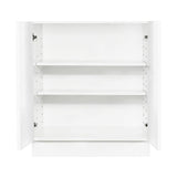 LIFEART CABINETRY Valencia Assembled 30 in. W x 24 in. D x 34.5 in. H in Gloss White Plywood Assembled Full-Height Base Kitchen Cabinet