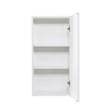 LIFEART CABINETRY Valencia Assembled 12 in. W x 12 in. D x 42 in. H in Gloss White Plywood Assembled Wall Kitchen Cabinet