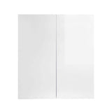 LIFEART CABINETRY Valencia Assembled 27 in. W x 12 in. D x 42 in. H in Gloss White Plywood Assembled Wall Kitchen Cabinet