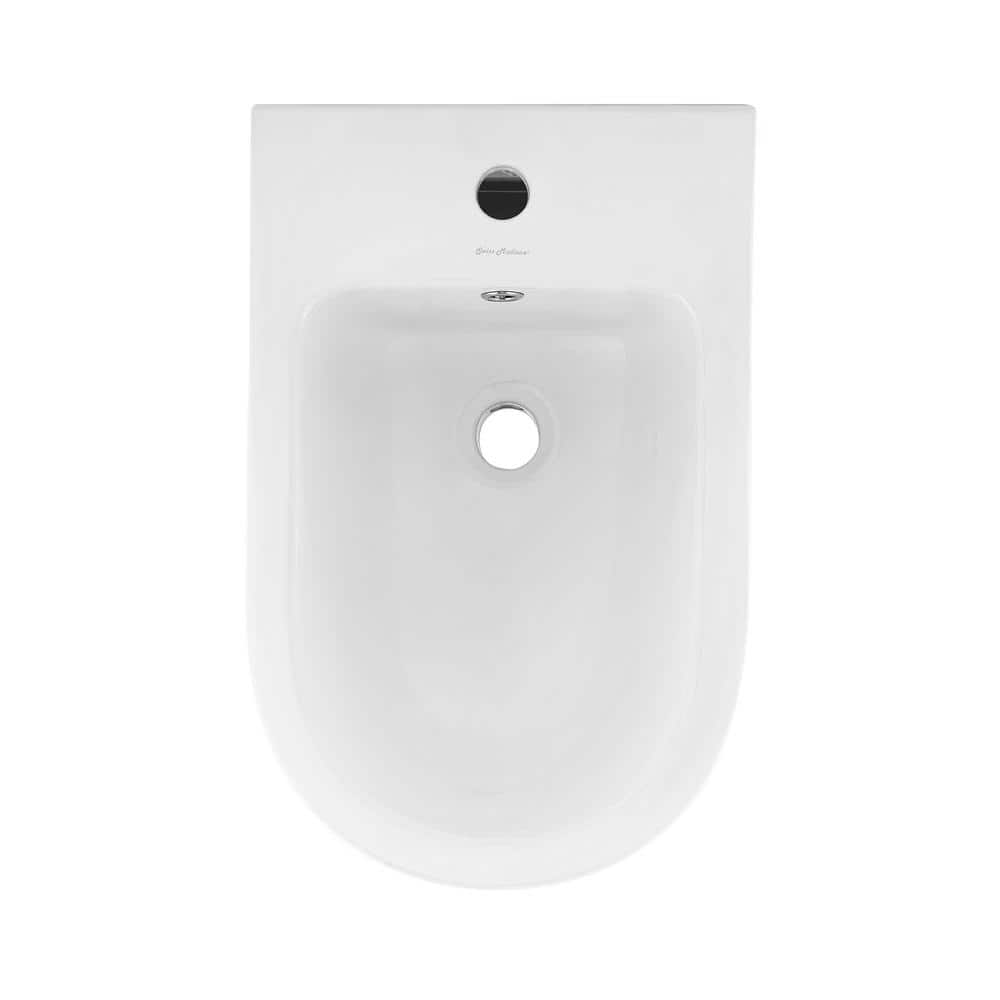 Swiss Madison St. Tropez Elongated Bidet in White - Sleek and Modern Ceramic Bathroom Fixture