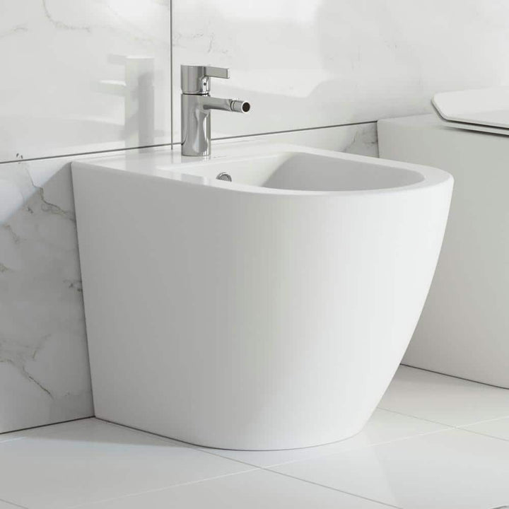 Swiss Madison St. Tropez Elongated Bidet in White - Sleek and Modern Ceramic Bathroom Fixture