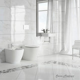 Swiss Madison St. Tropez Elongated Bidet in White - Sleek and Modern Ceramic Bathroom Fixture