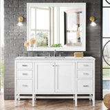 James Martin Vanities Addison 30" x 39" Glossy White Rectangular Vanity Mirror