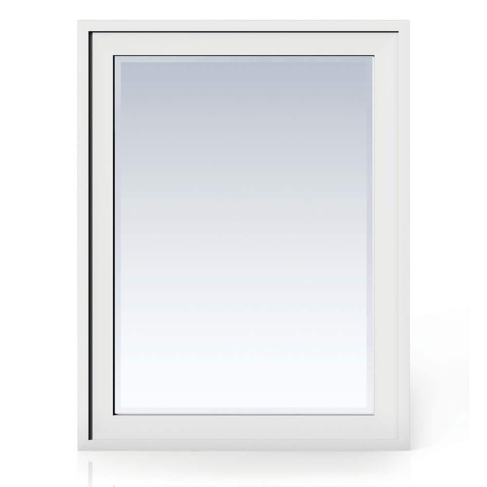 James Martin Vanities Addison 30" x 39" Glossy White Rectangular Vanity Mirror
