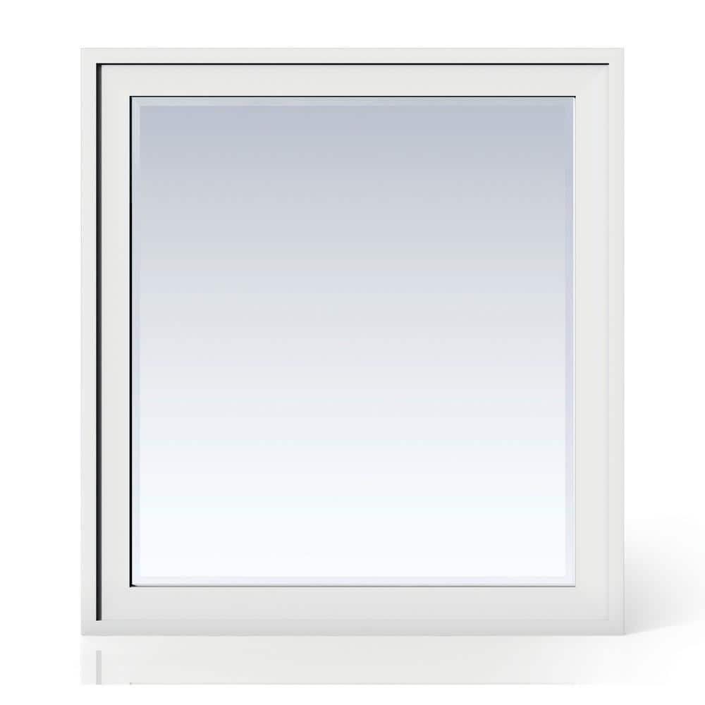James Martin Vanities Addison 36" x 39" Glossy White Bathroom Vanity Mirror