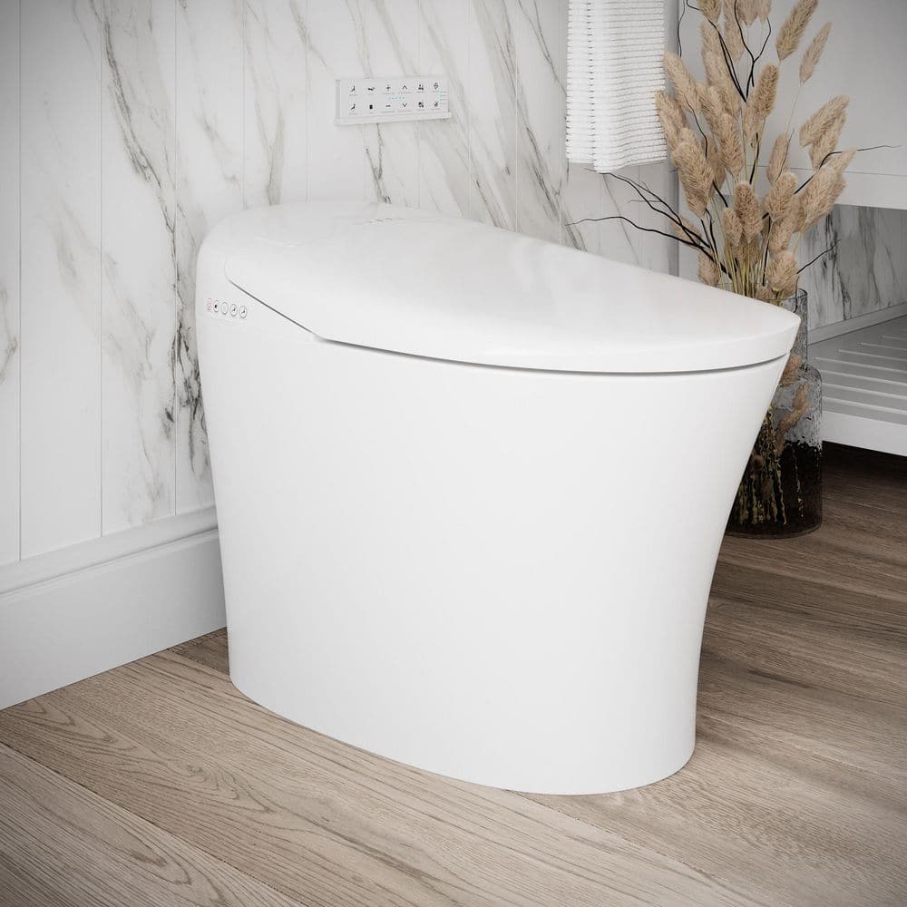 Streamline LT-389 Tankless Elongated Smart Bidet Toilet with Auto Flush