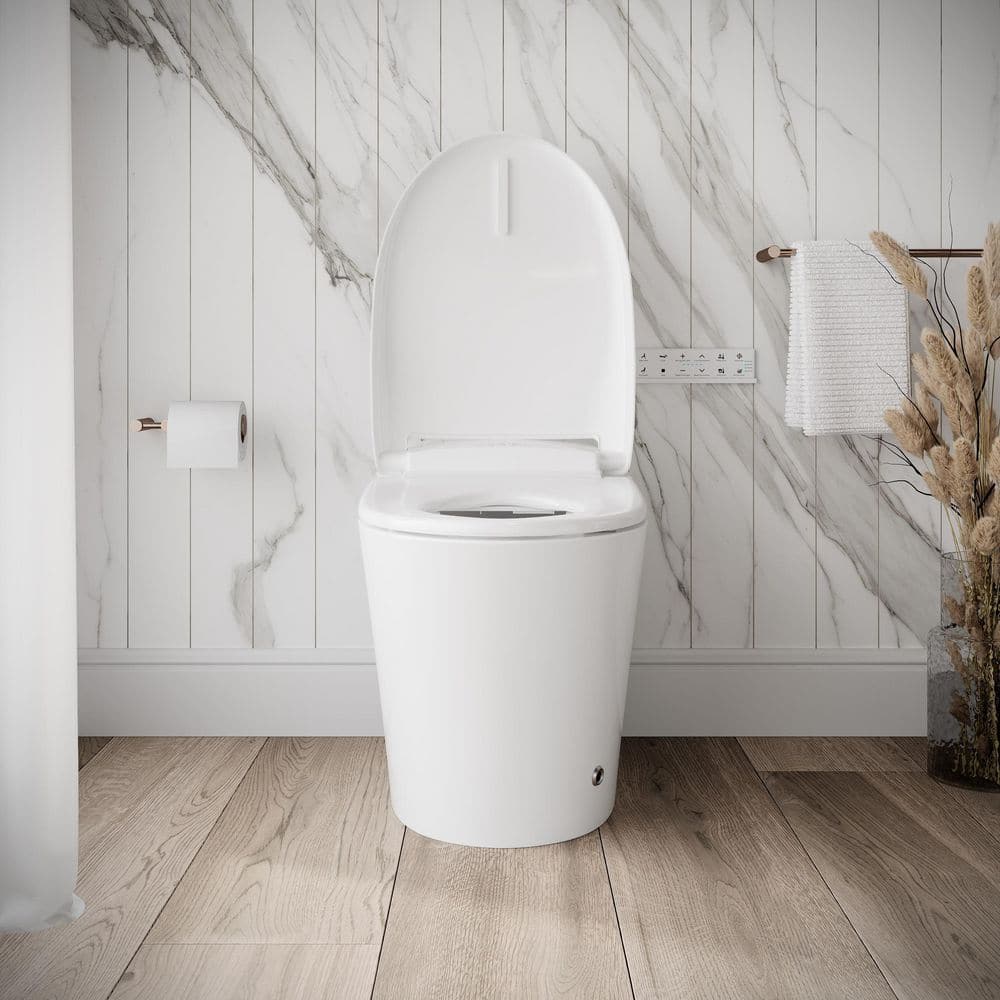Streamline LT-389 Tankless Elongated Smart Bidet Toilet with Auto Flush