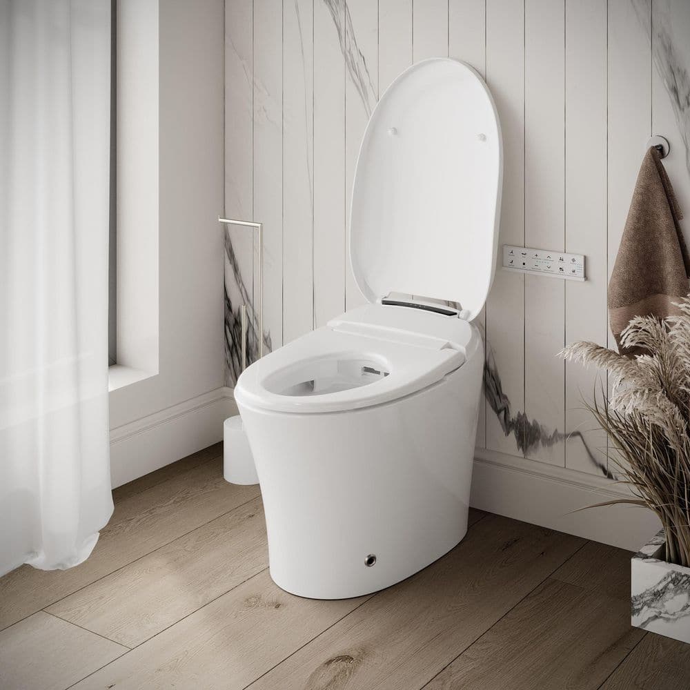 Streamline LT-389 Tankless Elongated Smart Bidet Toilet with Auto Flush