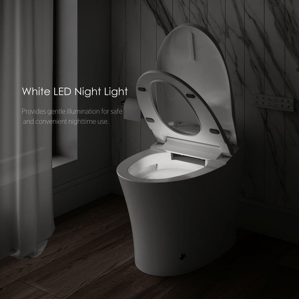 Streamline LT-389 Tankless Elongated Smart Bidet Toilet with Auto Flush