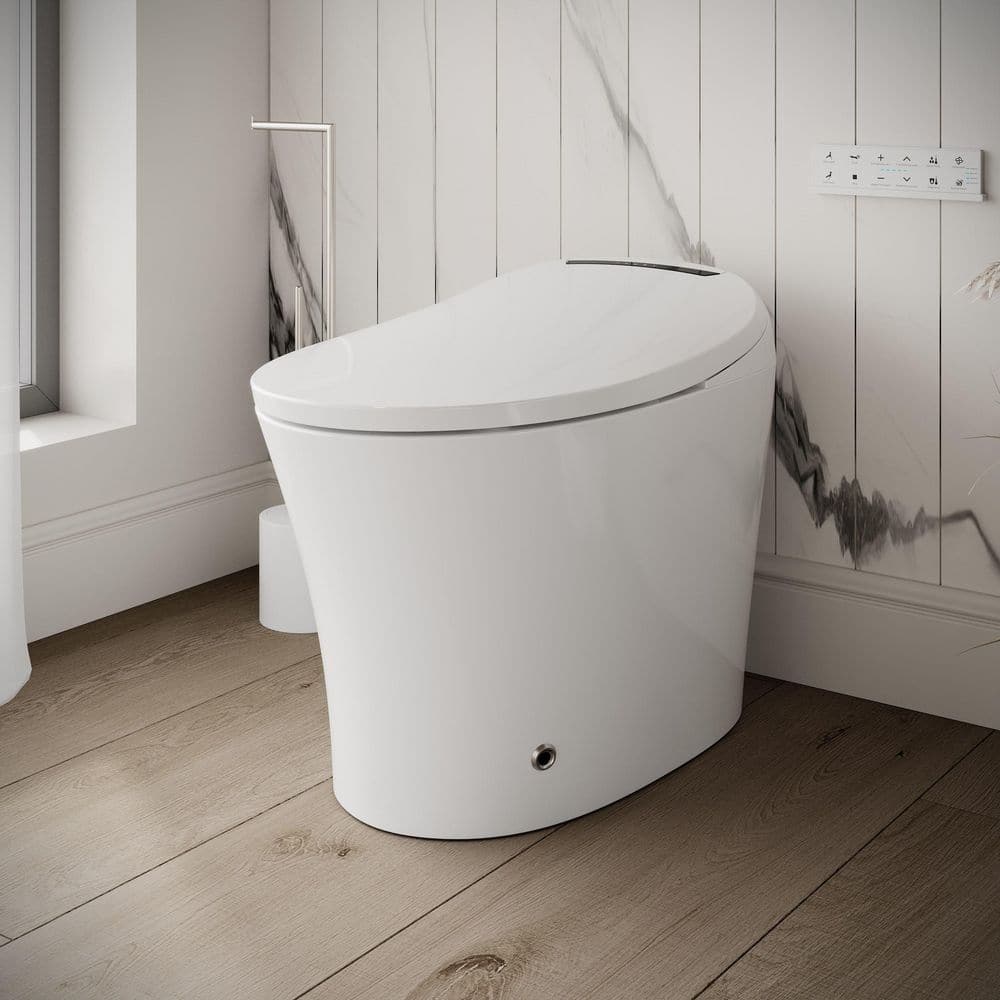 Streamline LT-462 Tankless Elongated Smart Bidet Toilet 1.28 GPF - White