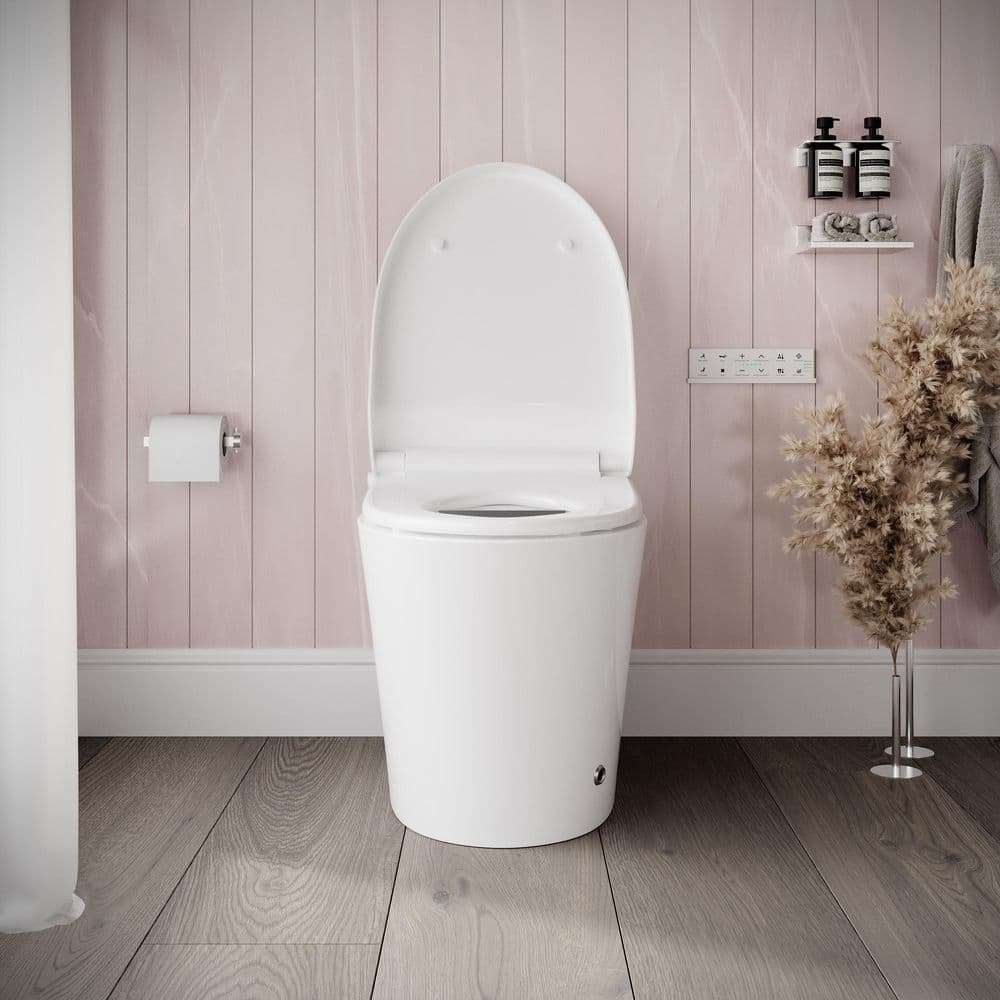 Streamline LT-462 Tankless Elongated Smart Bidet Toilet 1.28 GPF - White