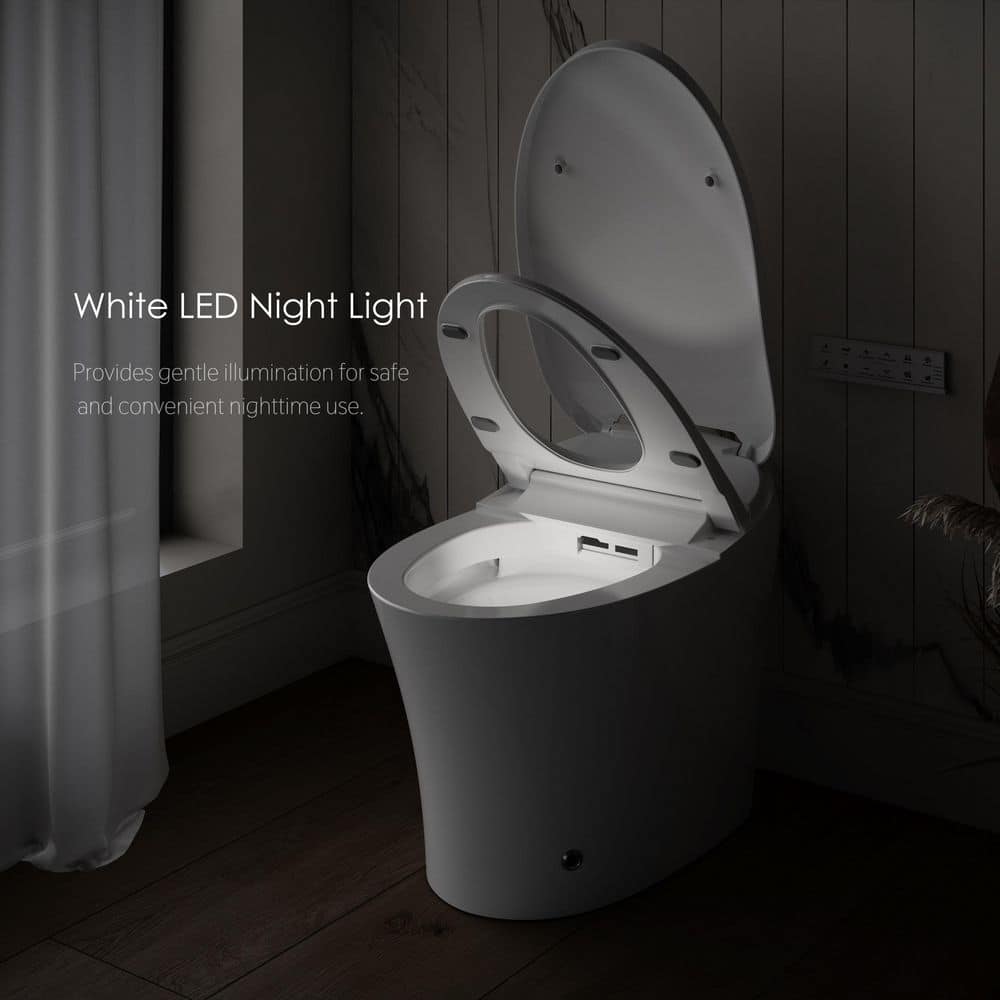 Streamline LT-571 Tankless Elongated Smart Bidet Toilet with Heated Seat and Auto Flush