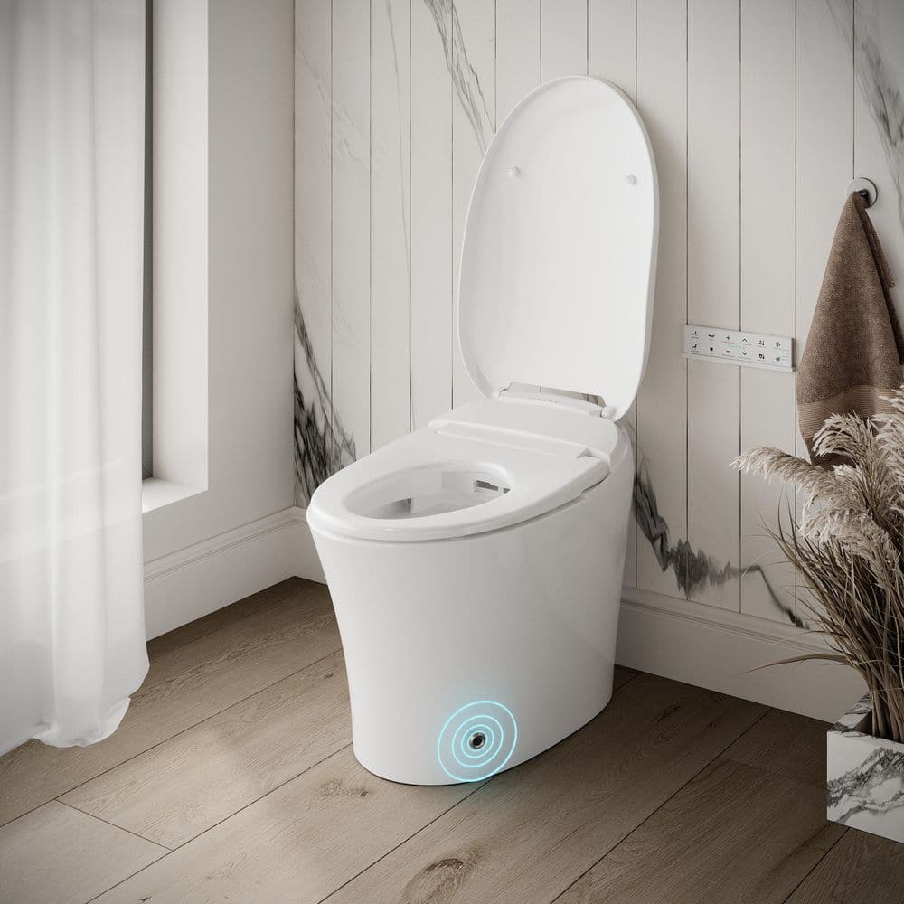 Streamline LT-571 Tankless Elongated Smart Bidet Toilet with Heated Seat and Auto Flush
