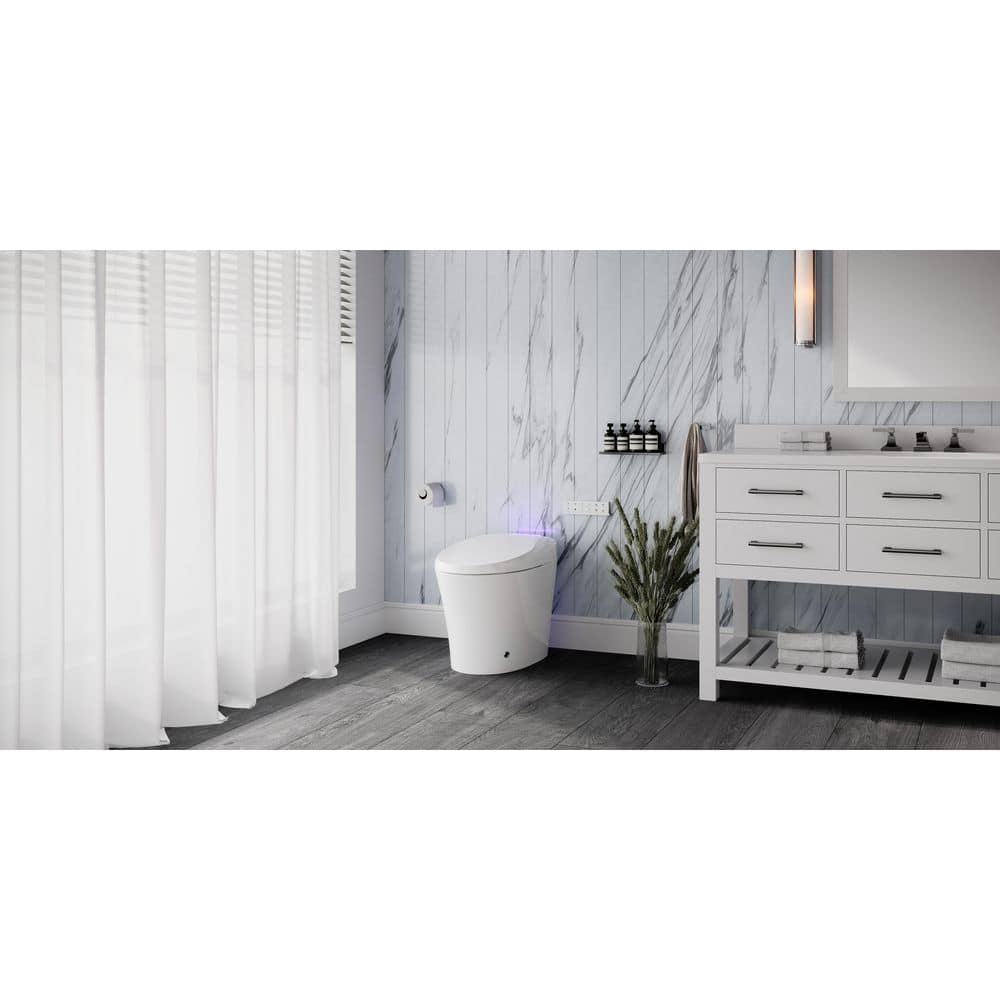 Streamline Tankless Elongated Smart Bidet Toilet with Auto Flush & Heated Seat