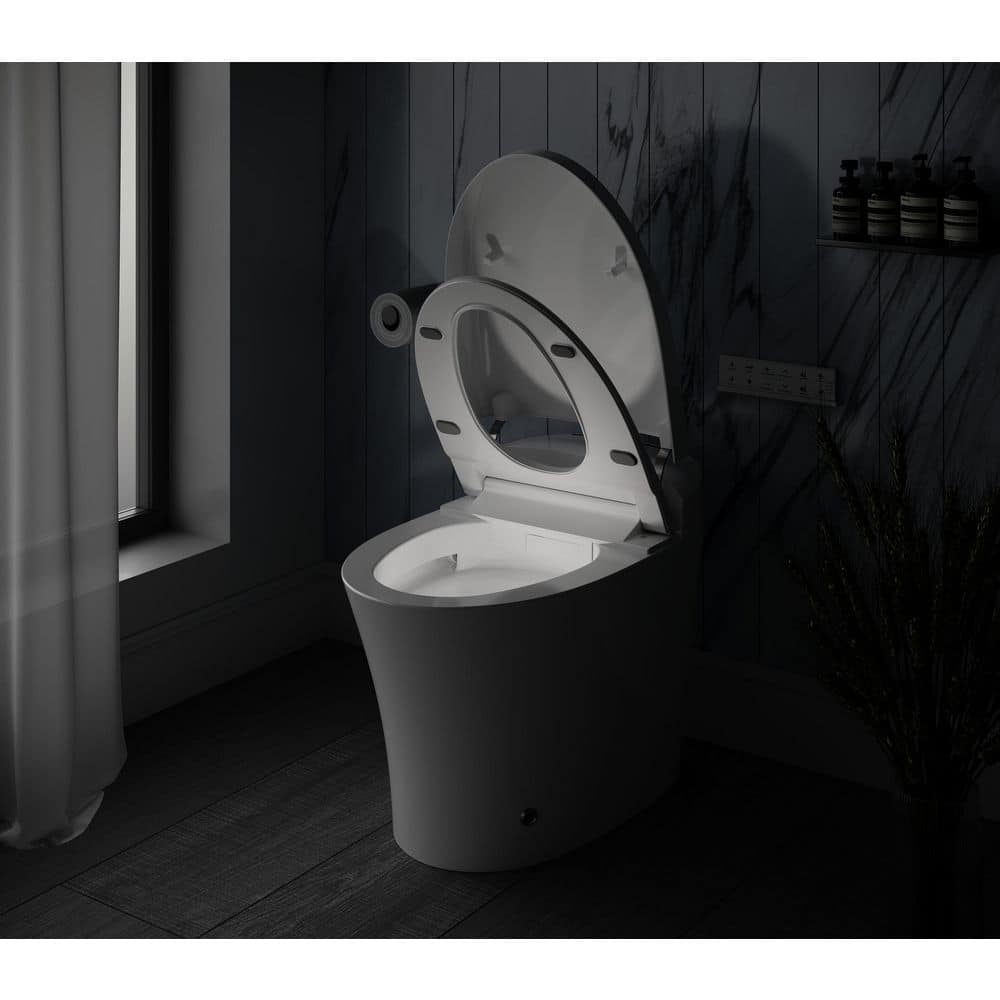 Streamline Tankless Elongated Smart Bidet Toilet with Auto Flush & Heated Seat
